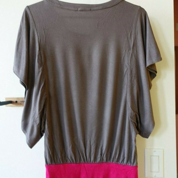 banded waist tunic top knit batwing Ella Moss - Picture 6 of 9